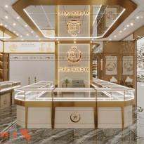 Thiết kế tiệm vàng Phúc Hưng 86 - chị Ninh Hải Dương